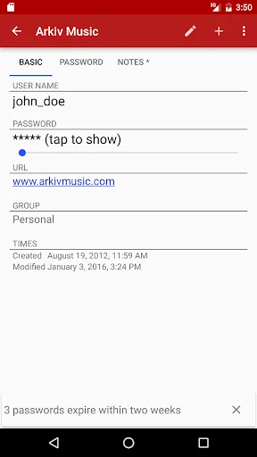 PasswdSafe - Password Safe screenshot 4