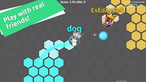 Hexa io Online Hexagon action screenshot 1