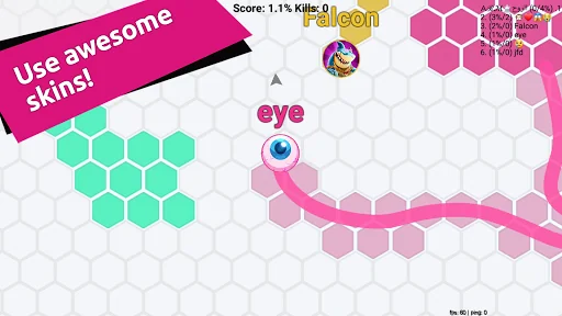 Hexa io Online Hexagon action screenshot 2