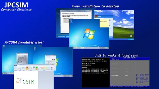 JPCSIM - PC Windows Simulator screenshot 2