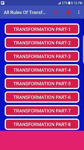 All Rules of Transformation -