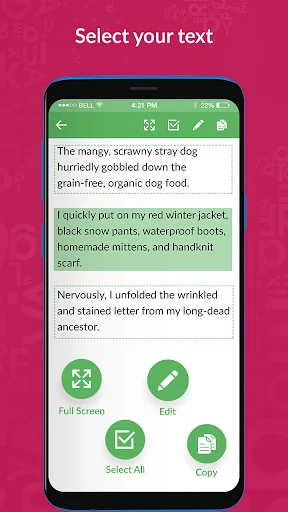Copy Paste any Text on Screen screenshot 2