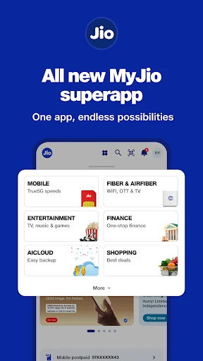 MyJio: For Everything Jio app screenshot