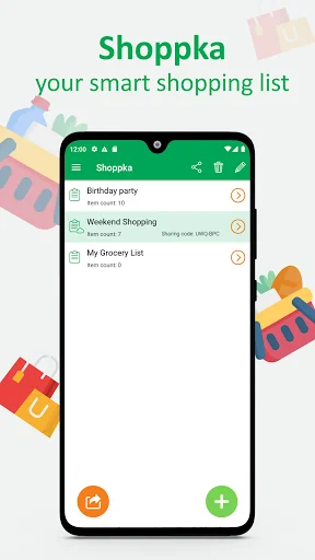 Smart shopping list - Shoppka