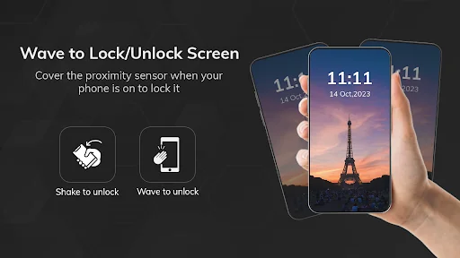 Wave to Lock/Unlock Screen screenshot 1