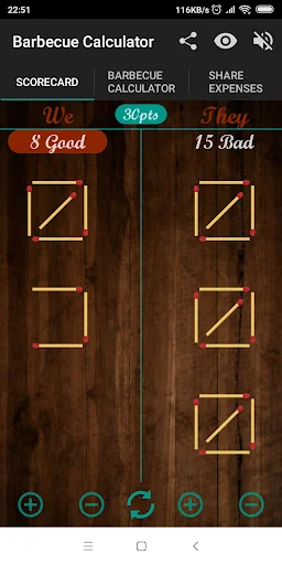 Scorekeeper & BBQ Calculator