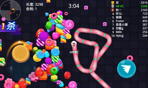 Happy greedy snake fight screenshot 4