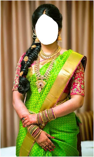 South Indian Women Bride Saree