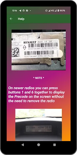 Dacia radio code calculator screenshot 4