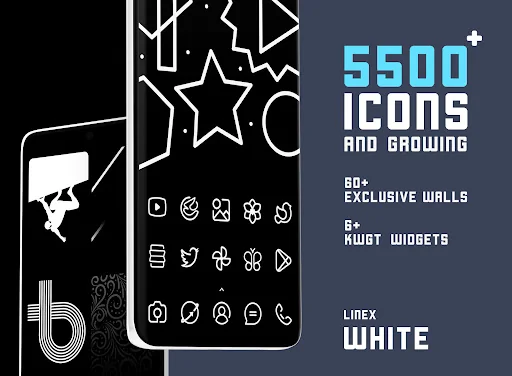 LineX White Icon Pack