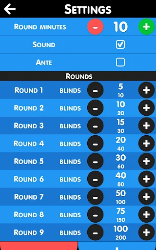 Easy Blinds - Poker Timer screenshot 2