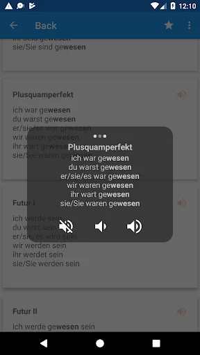 Deutsche Konjugation screenshot 4