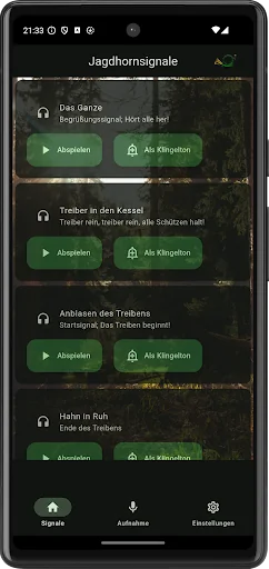 Jagdhornsignale