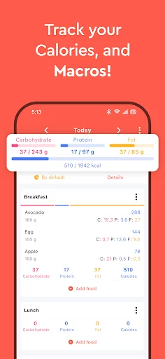 Macros - Calorie Counter screenshot 1
