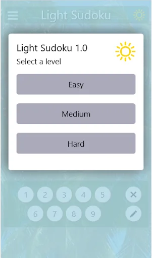 Light Sudoku