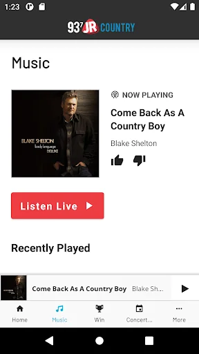 93.7 JR Country screenshot 2
