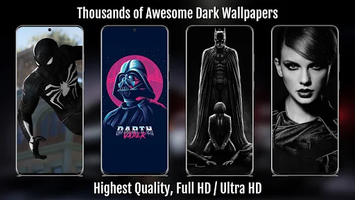 Black Wallpapers Full HD / 4K screenshot 2