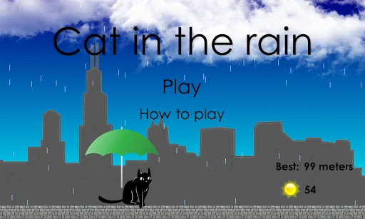 Cat in the rain