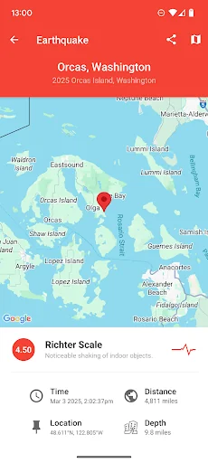 My Earthquake Alerts - Map