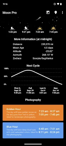 My Moon Phase Pro screenshot 2