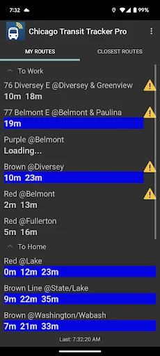 Chicago Transit Tracker Pro screenshot 1