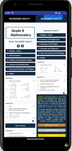 Grade 8 Mathematics screenshot 1