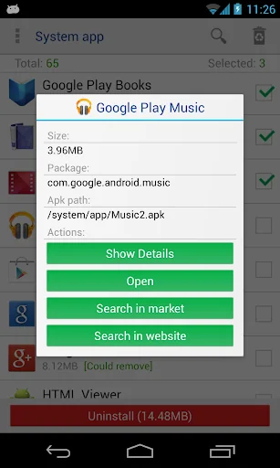 System app remover screenshot 3