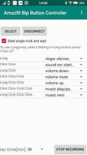 Amazfit Bip Button Controller