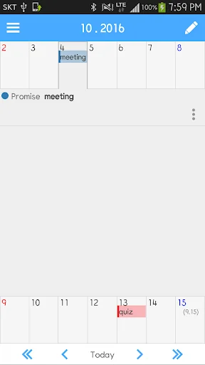 Simple Memo Calendar screenshot 2