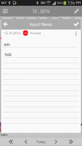 Simple Memo Calendar screenshot 4