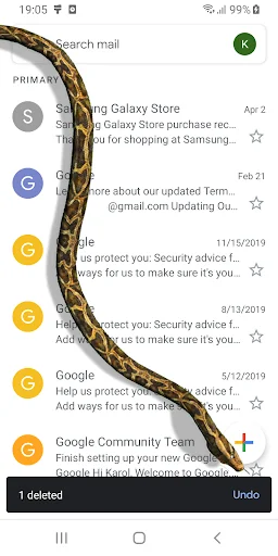 Snake on Screen Hissing Joke screenshot 2