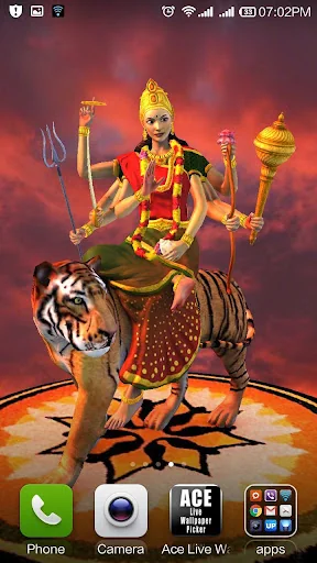 3D Durga Live Wallpaper screenshot 4