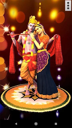 3D Radha Krishna Wallpaper