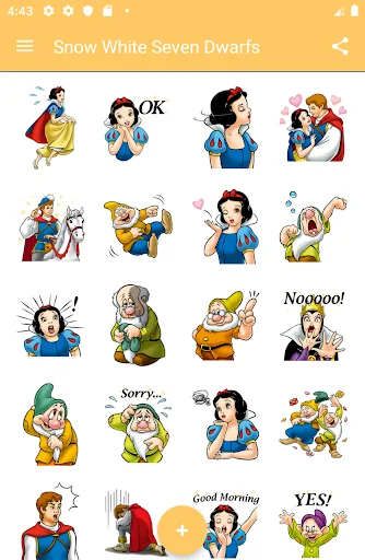 WAStickerApps: Snow White 7 Dw