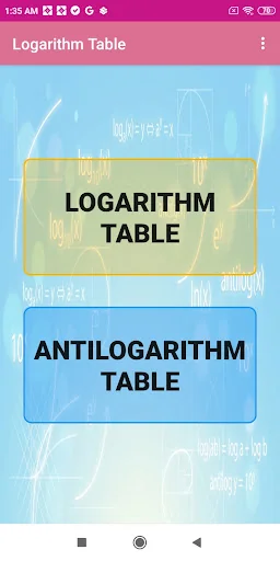 Logarithmic Table