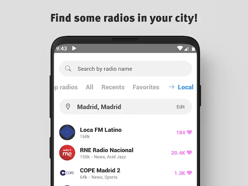 Live Spanish FM Radios screenshot 2