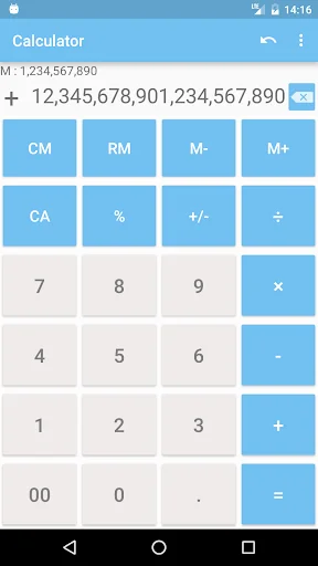 Calculator with many digit screenshot 3
