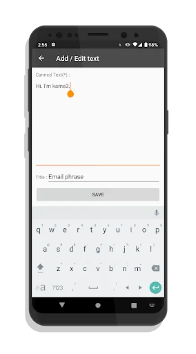 Clipboard / Canned text List screenshot 4