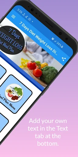7 Days Weight Loss Diet Meal screenshot 2