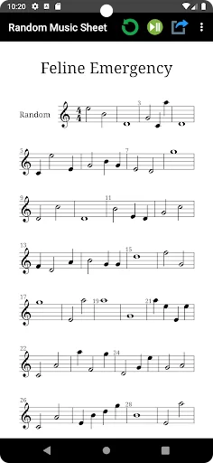 Random Music Sheet