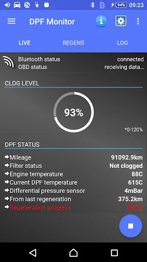 DPF Monitor -Fiat & Alfa Romeo