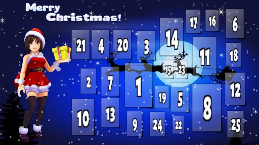 Santa Girl Advent Calendar Fun