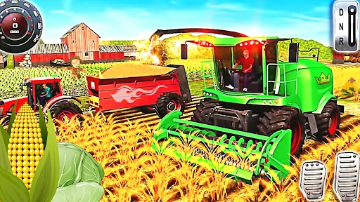 Village Tractor Farming 3D