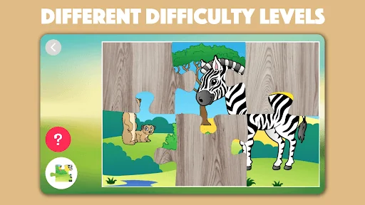 Animal jigsaw puzzles for kids