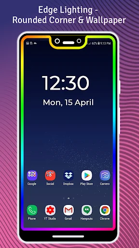 Edge Lighting Rounded Corner screenshot 1