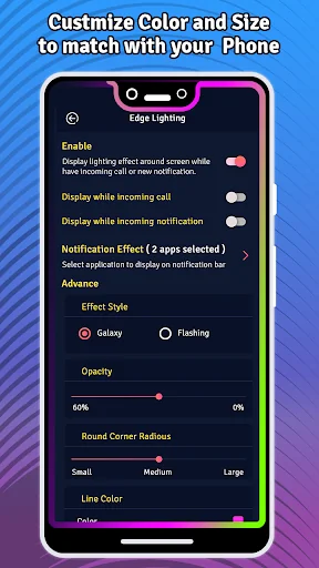 Edge Lighting Rounded Corner screenshot 2