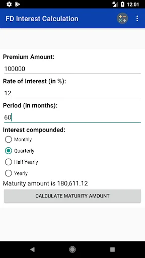 Bank Interest Calculator