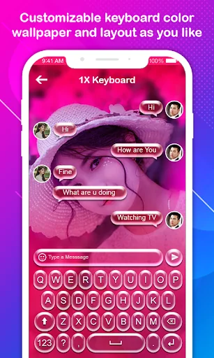 1X Keyboard - Emoji, Stickers,