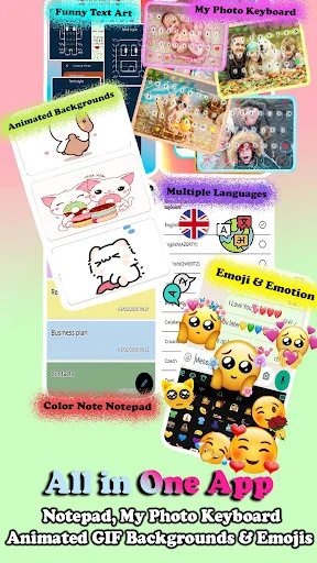Cute Keyboard Themes & Fonts