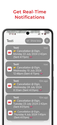 Testi Driving Cancellations UK screenshot 2